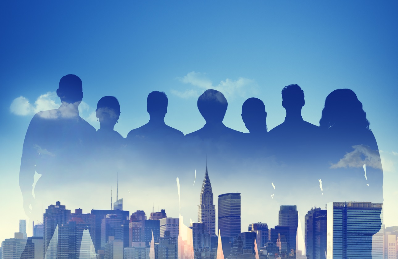 Business team concept for company formation in Turkey with city skyline background.